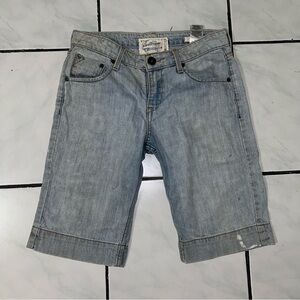 Levi’s Strauss Signature; Vintage Very Distressed Low Rise Bermuda Shorts